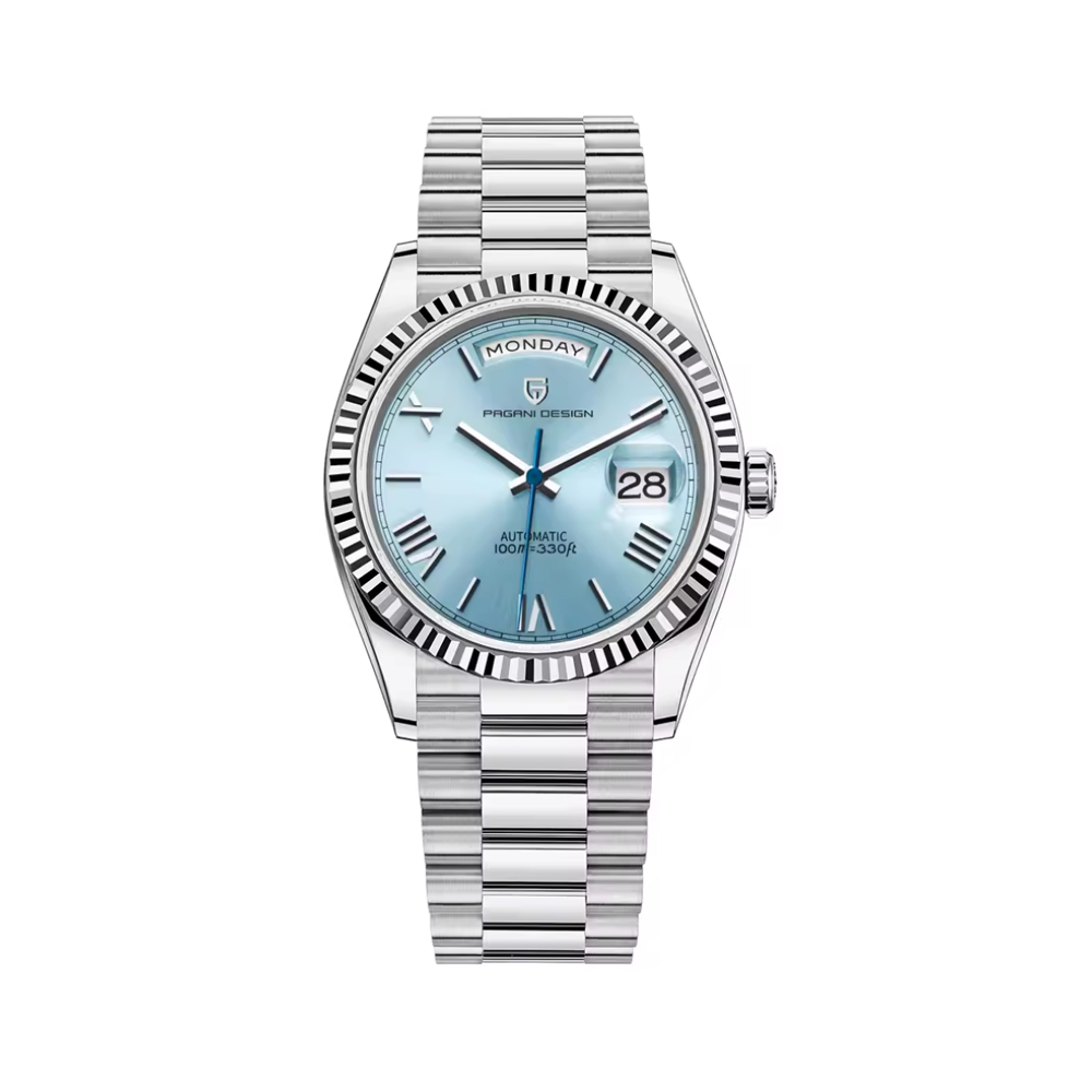 Ice Blue Luxury Men's Wristwatch