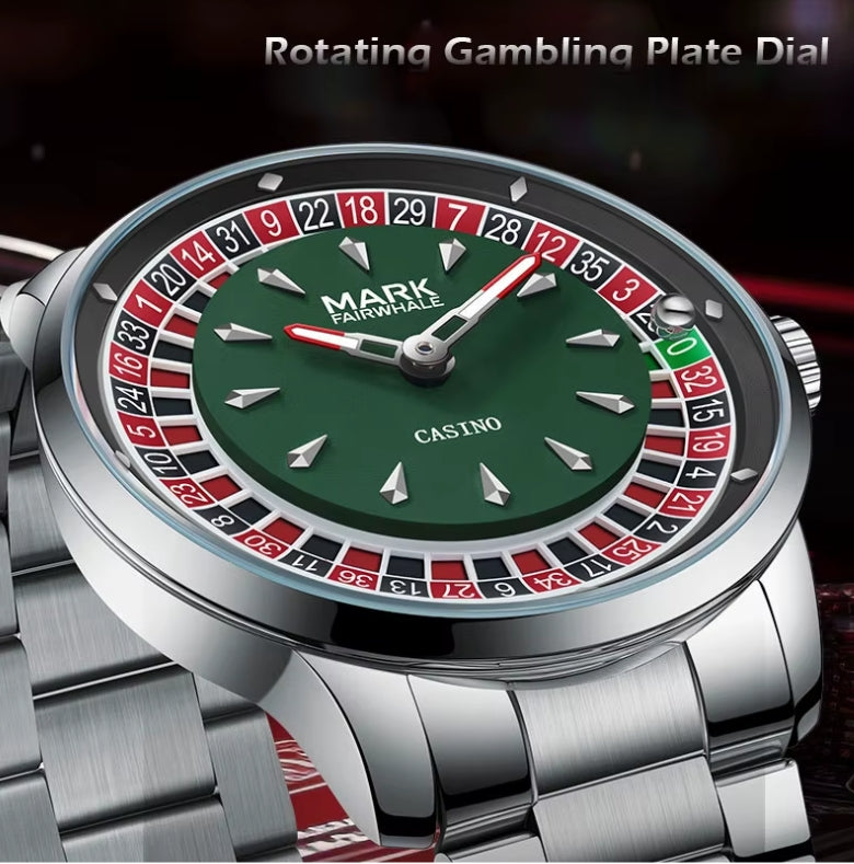 Rotating Roulette Dial Wristwatch